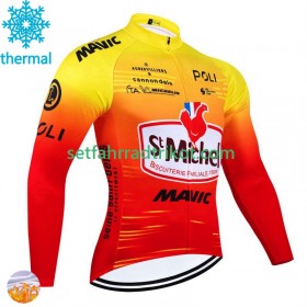 St Michel Auber 93 Mavic Radtrikot Winter Thermal Fleece 2024